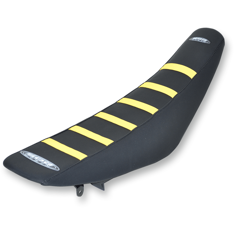 SDG 6-Ribbed Seat Cover Yellow Ribs/Black Top/Black Sides