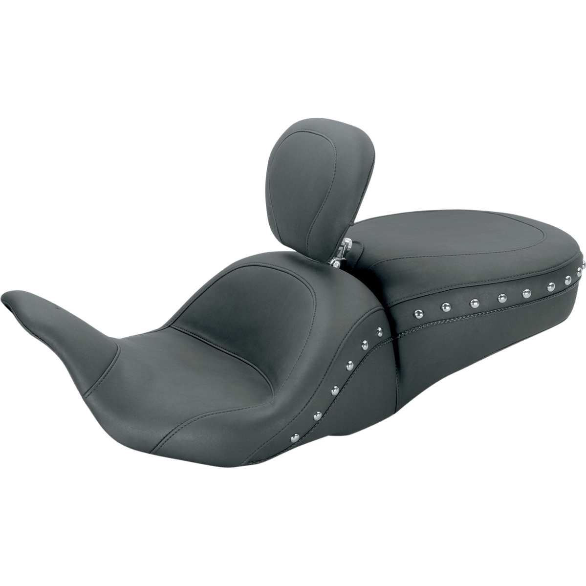 MUSTANG Lowdown Seat with Driver Backrest Chrome Studded 79704