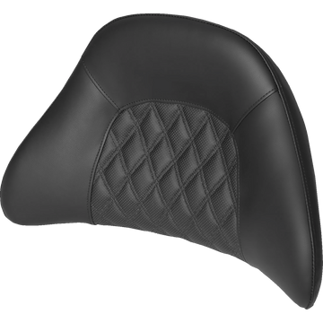 SADDLEMEN Tour-Pak® Backrest Pad Cover Lattice Stitched Black 0111884LS