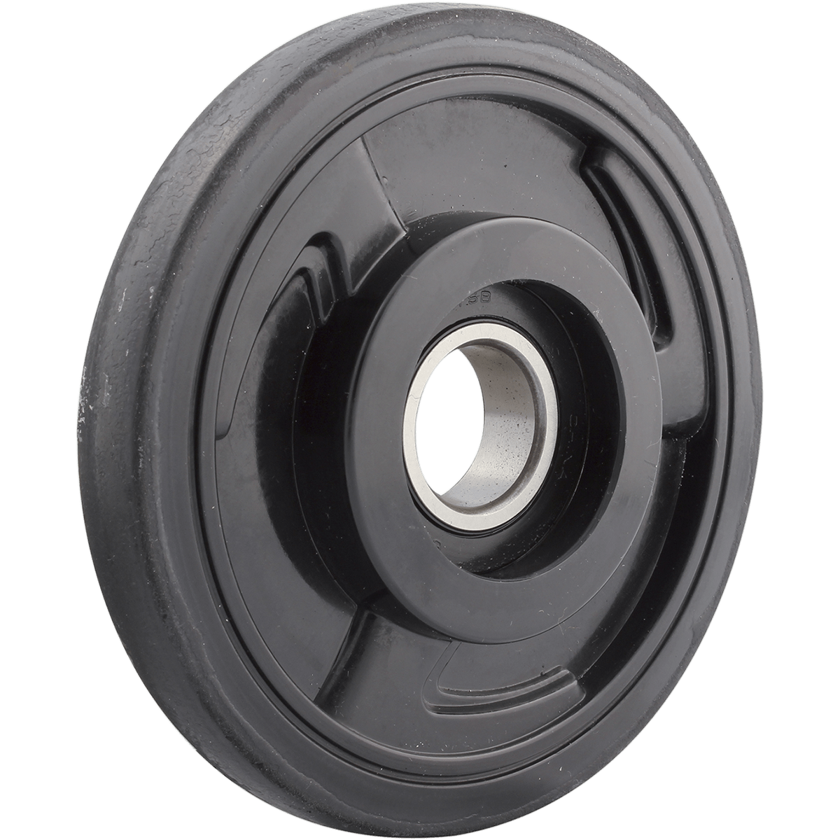 KIMPEX Idler Wheel with Bearing 6205-2RS Black Group 14 130 mm OD x 1" ID