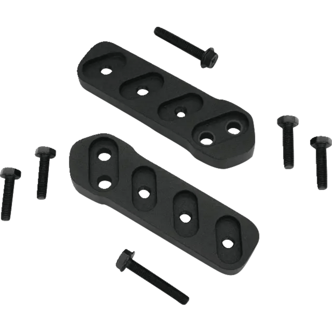 SHOW CHROME Floorboard Relocators Passenger Black Spyder 41425