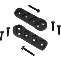 SHOW CHROME Floorboard Relocators Passenger Black Spyder 41425