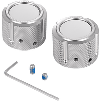 FIGURATI DESIGNS Axle Nut Cover Front Stainless Steel Smooth Silver FD60FACSS