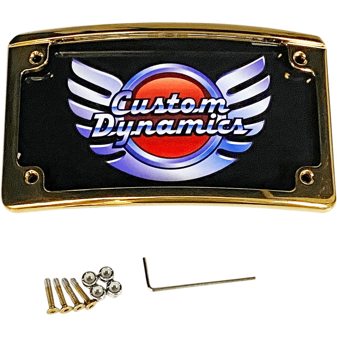 CUSTOM DYNAMICS LED License Plate Frame Gold