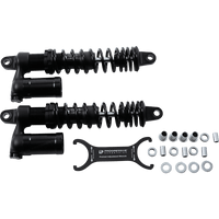 PROGRESSIVE SUSPENSION 970 Series Piggyback Shocks Gloss Black/Matte Black 14.00" 9701015B