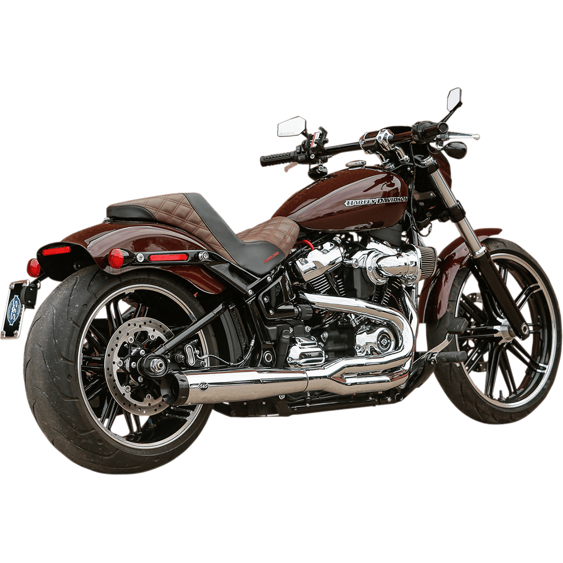 S&S CYCLE 2:1 50 State Exhaust for M8 Softail Chrome 5500847B