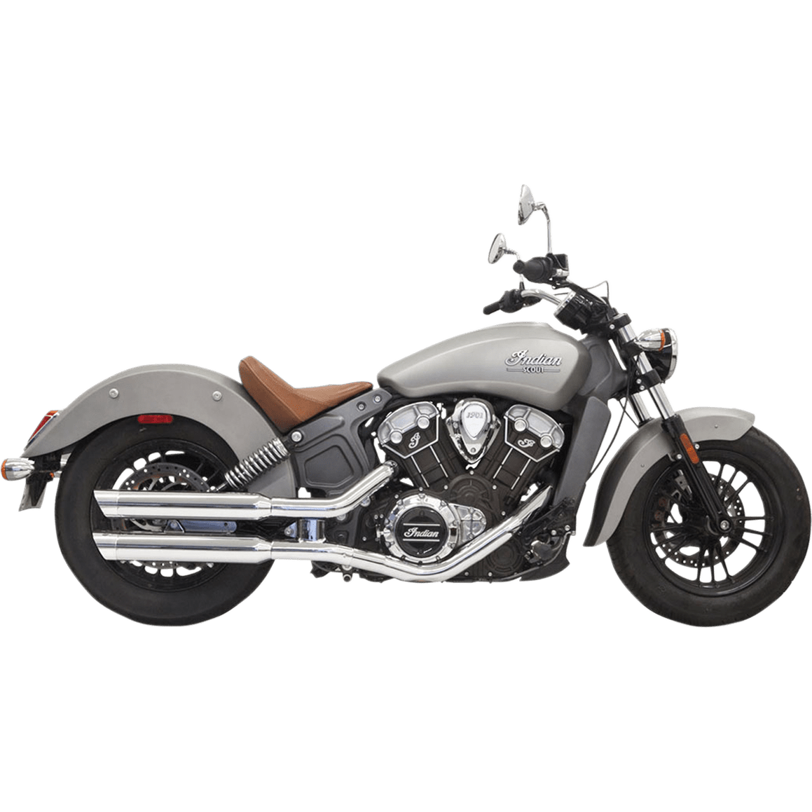 BASSANI XHAUST 3" Mufflers for Scout Chrome 8S27SC