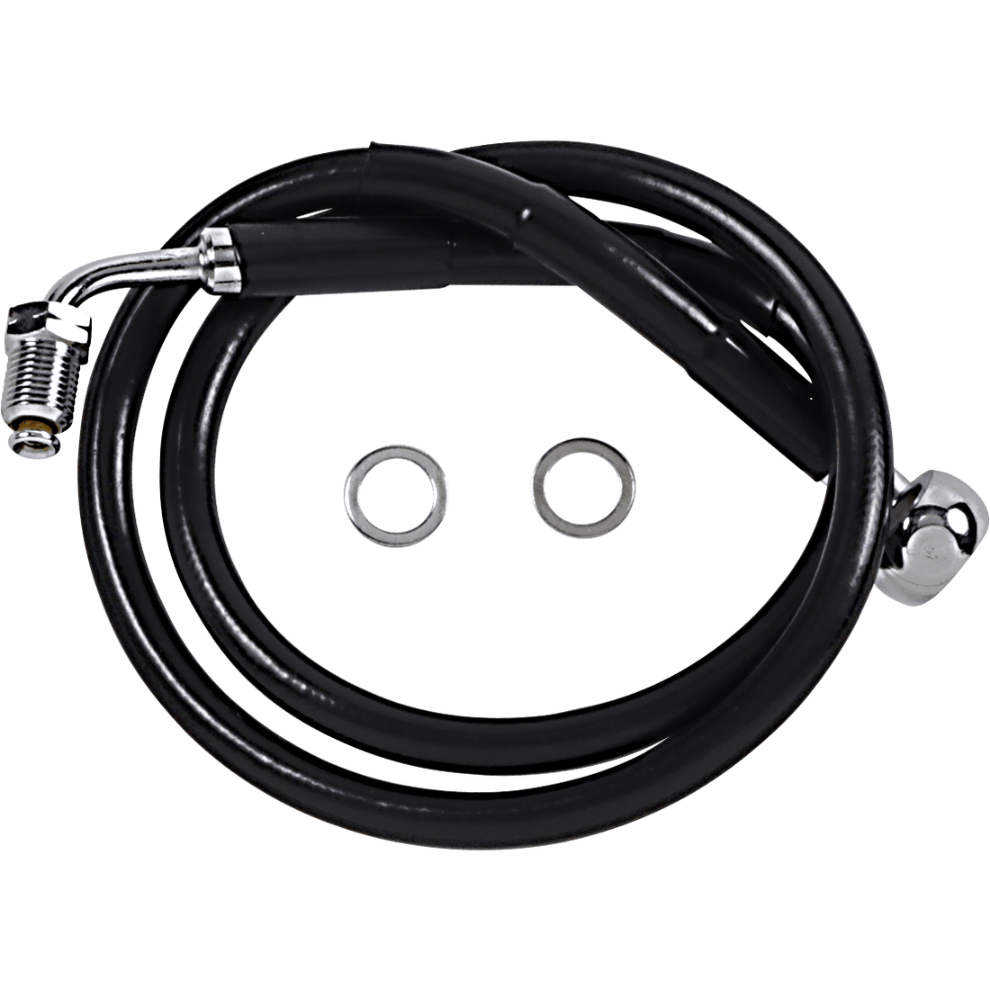 DRAG SPECIALTIES Brake Line +6" Black '18-'21 Softail