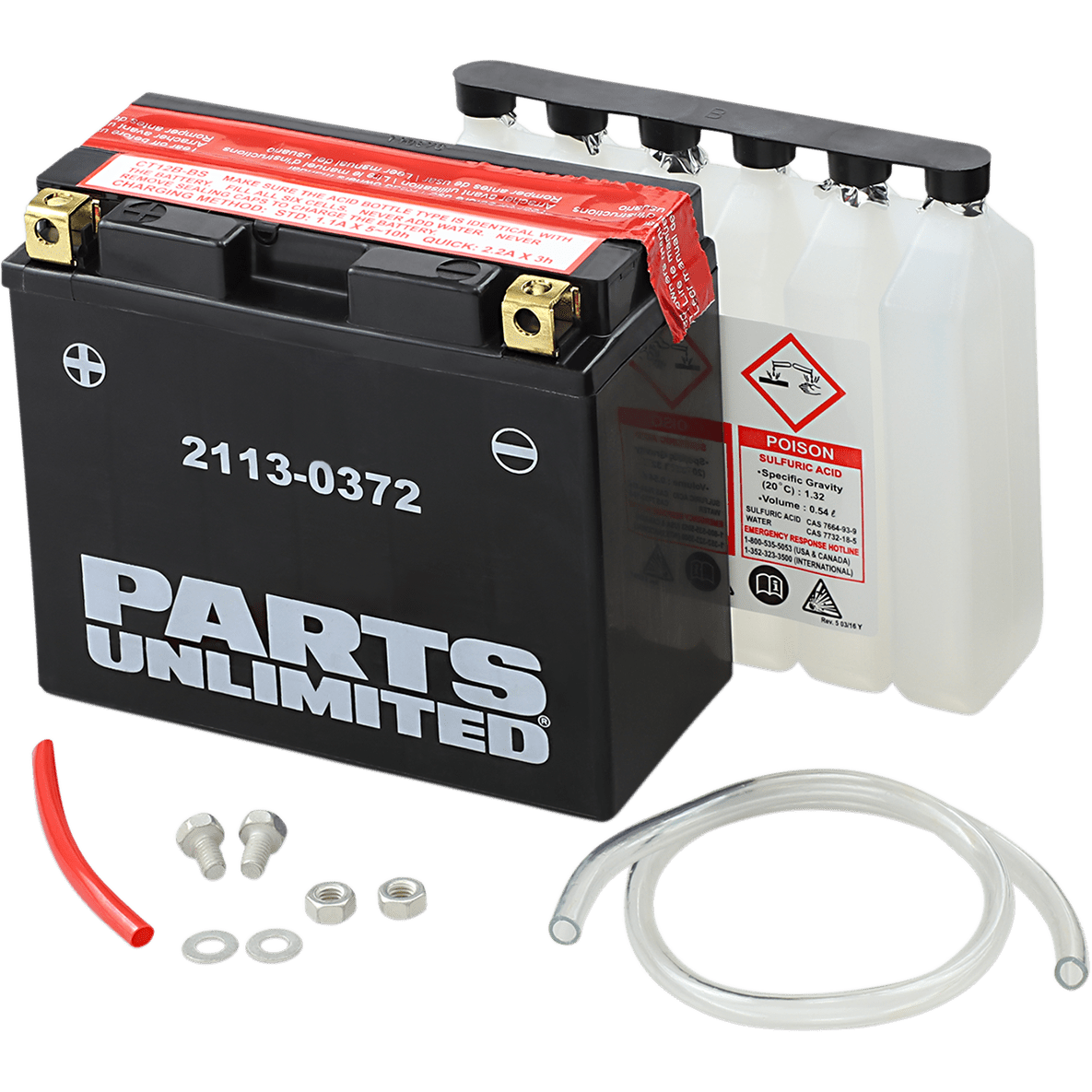 PARTS UNLIMITED AGM Battery YT12B-BS