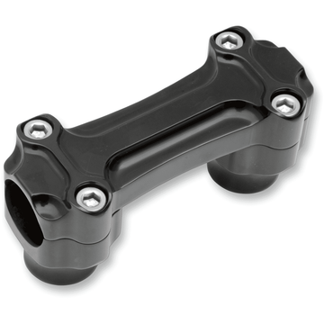 TODD'S CYCLE Risers Bone 1" x 1-1/4" Black 06020913