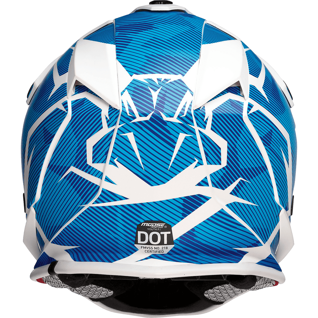 MOOSE RACING Youth F.I. Helmet Agroid Camo MIPS® Blue/White Large 01111534