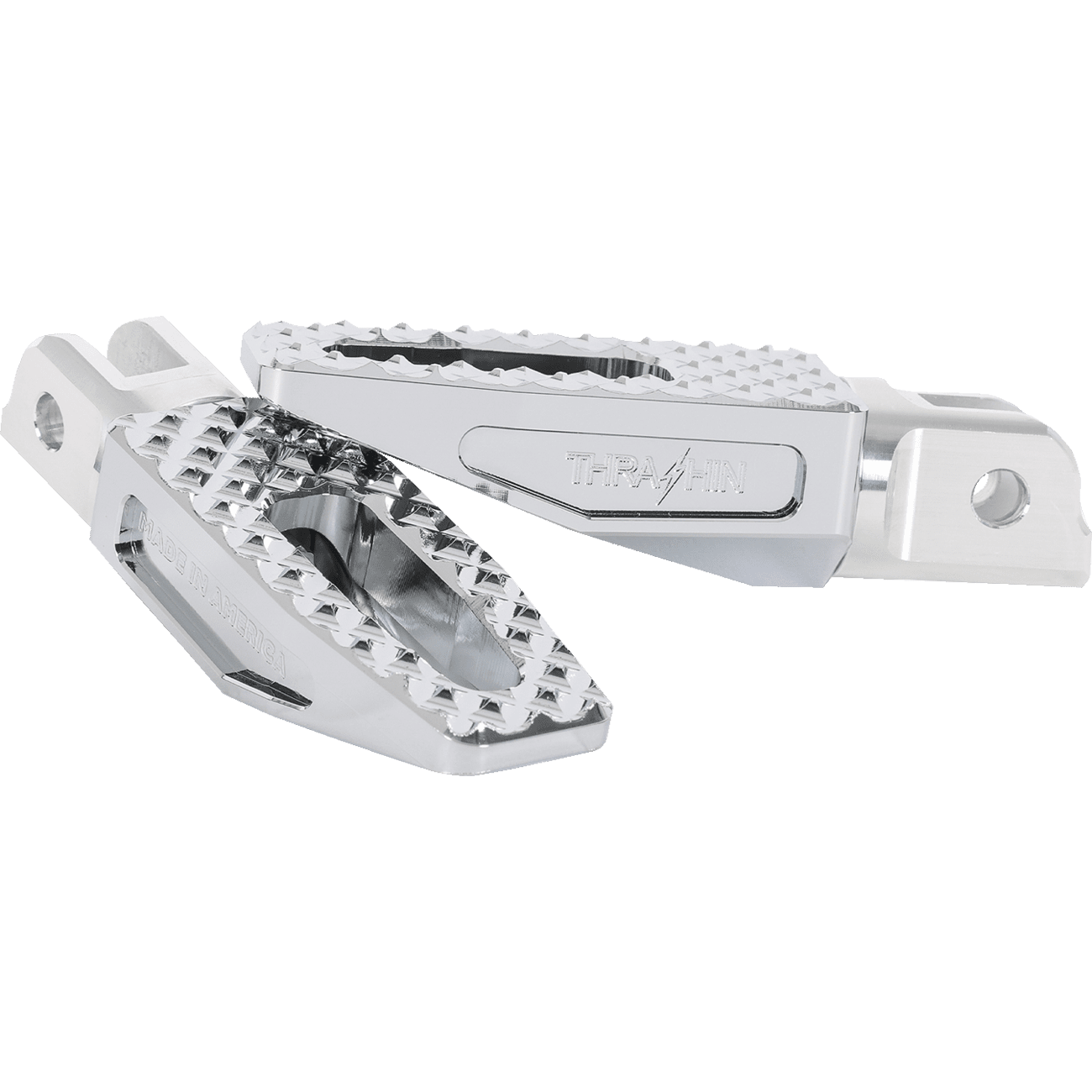 THRASHIN SUPPLY CO. Slim P-54 Footpegs Front Chrome TSC20213SF