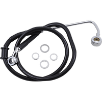 DRAG SPECIALTIES Brake Line +2" Black '15-'17 Softail