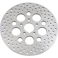 DRAG SPECIALTIES Drilled Brake Rotor Front 11.5" Harley-Davidson