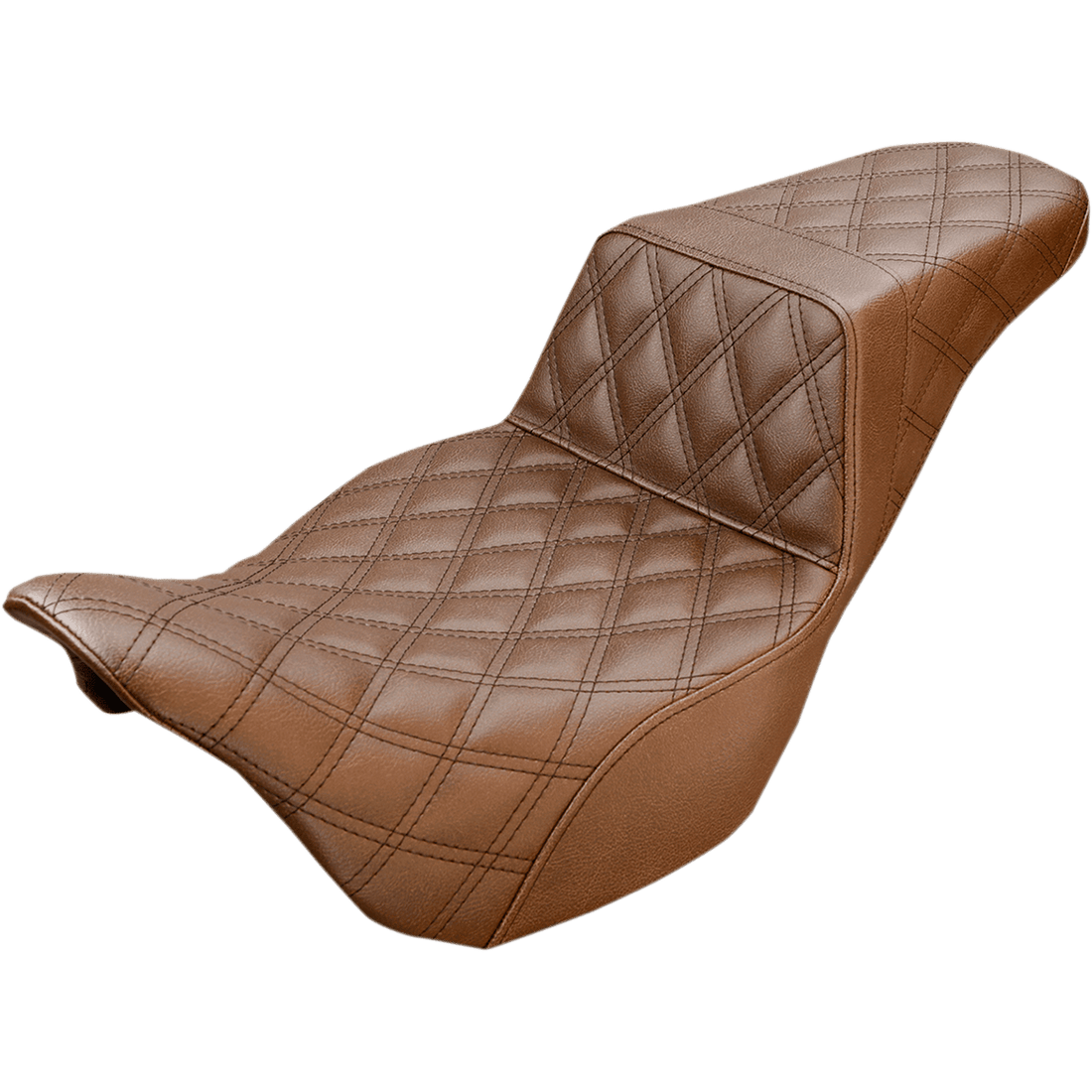 SADDLEMEN Step-Up Seat Full Lattice Stitch Brown '08-'23 FL 80807B175BR