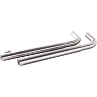 BRITISH CUSTOMS Straight Pipe Performance Tips Brushed BC902056BR