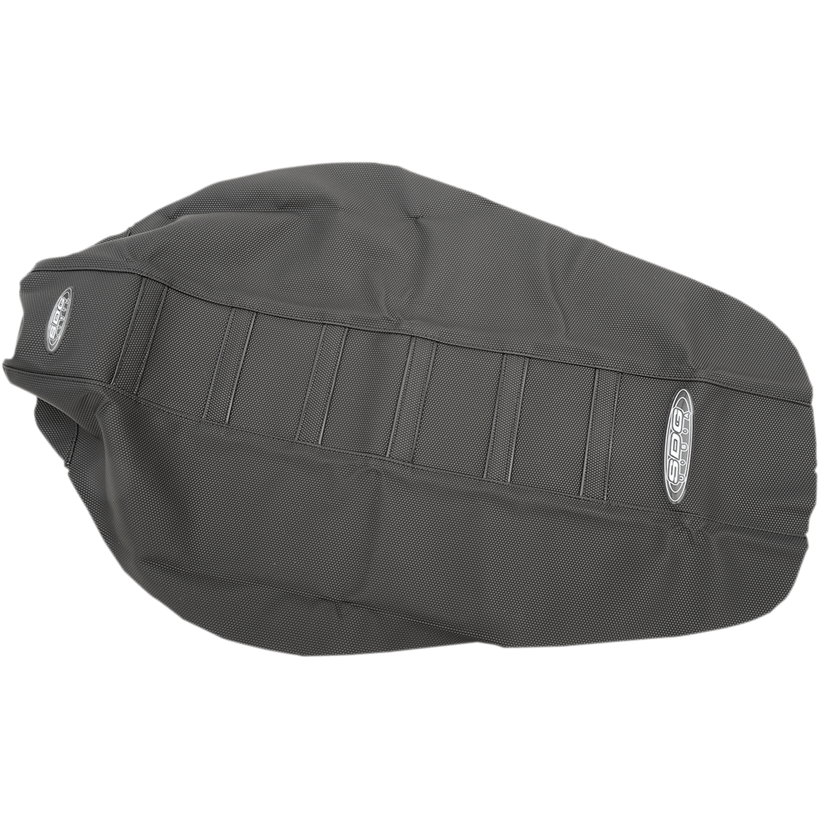 SDG 6-Ribbed Seat Cover Black Ribs/Black Top/Black Sides