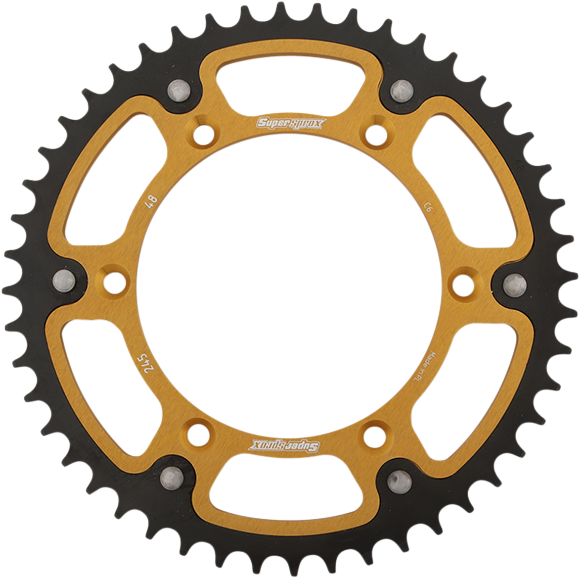 SUPERSPROX Stealth Rear Sprocket 48 Tooth Gold Yamaha RST24548GLD