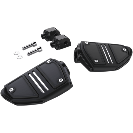 CIRO Twin Rail Footpeg With Mount Black Softail 61426