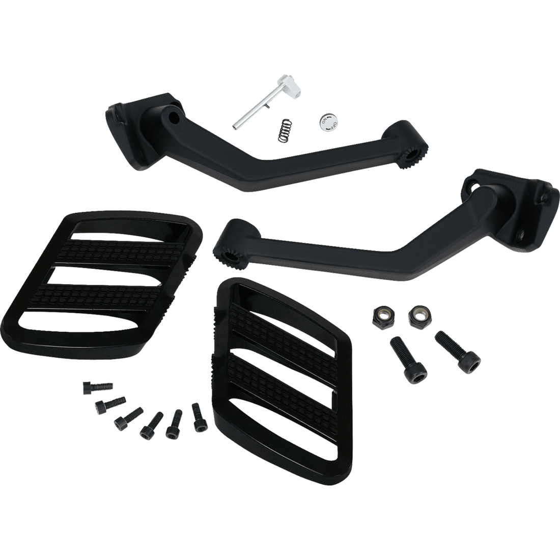 SHOW CHROME Combat Boards Passenger Stealth Black Ryker '19-'24 41428BK