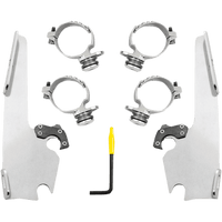 MEMPHIS SHADES Fats/Slim Mounting Kit Polished FXDL MEK2013