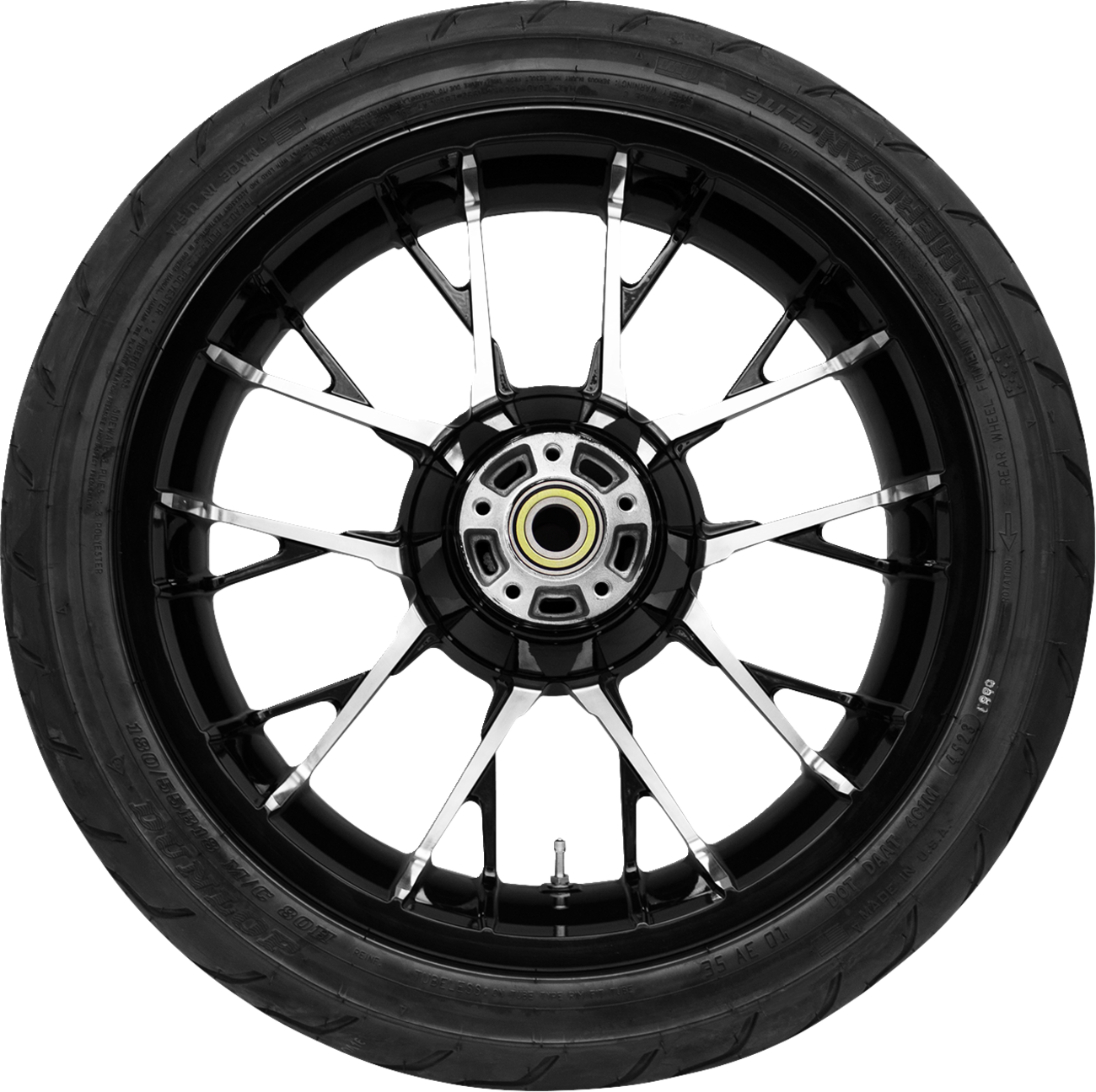 COASTAL MOTO Marlin Rear Wheel Black Cut (18") | Dunlop Tire (180/55B18)