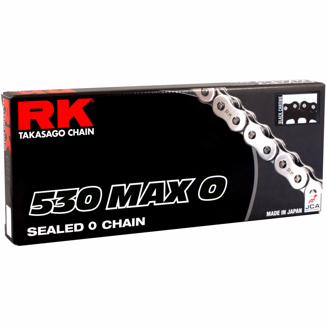 RK 530 Max O Drive Chain 120 Links Black/Chrome 530MAXO120BC