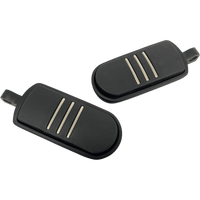 RIVCO PRODUCTS Custom Footpegs Matte Black MV137MB