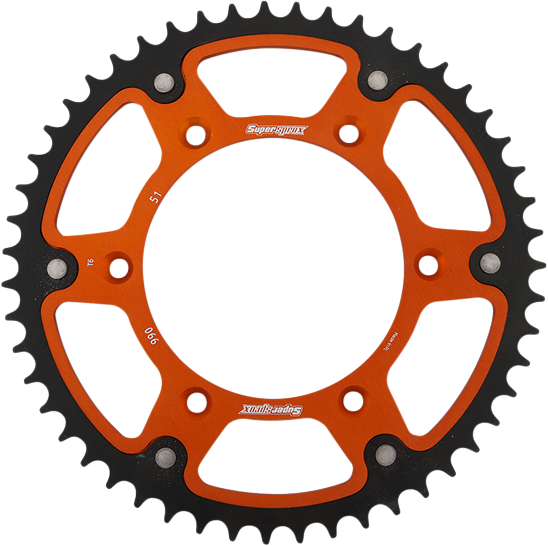 SUPERSPROX Stealth Rear Sprocket 51 Tooth Orange Husaberg/Husqvarna/KTM RST99051ORG