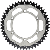 MOOSE RACING Dual Sprocket Silver 49 Tooth