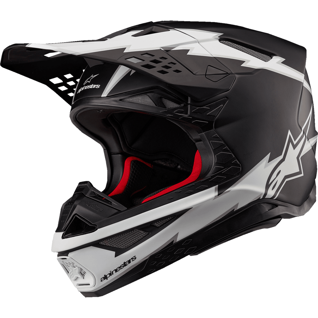 ALPINESTARS Supertech M10 Helmet Ampress MIPS® Matte Black/White Small 83008231121S