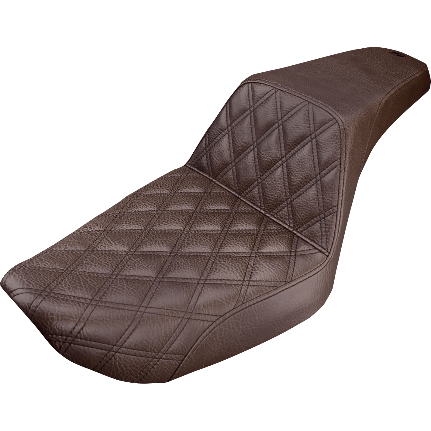 SADDLEMEN Step-Up Seat Front Lattice Stitch Brown Dyna 89604172BR