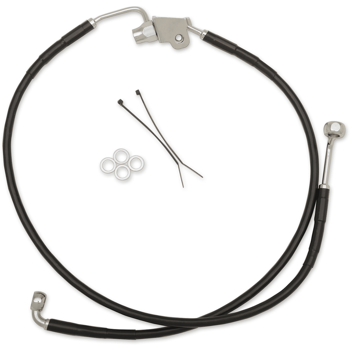 DRAG SPECIALTIES Brake Line Rear Black