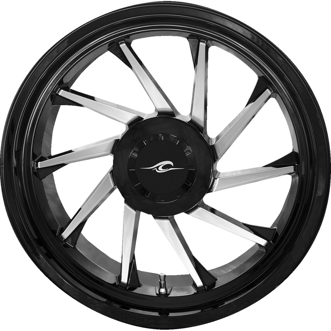 COASTAL MOTO Wheel Hurricane 3D Rear Right Black/Chrome 18" Trike