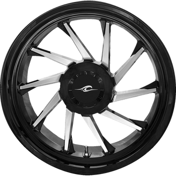 COASTAL MOTO Wheel Hurricane 3D Rear Right Black/Chrome 18" Trike