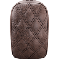 SADDLEMEN Detachable Pillion Pad Lattice Stitched Brown SA1025