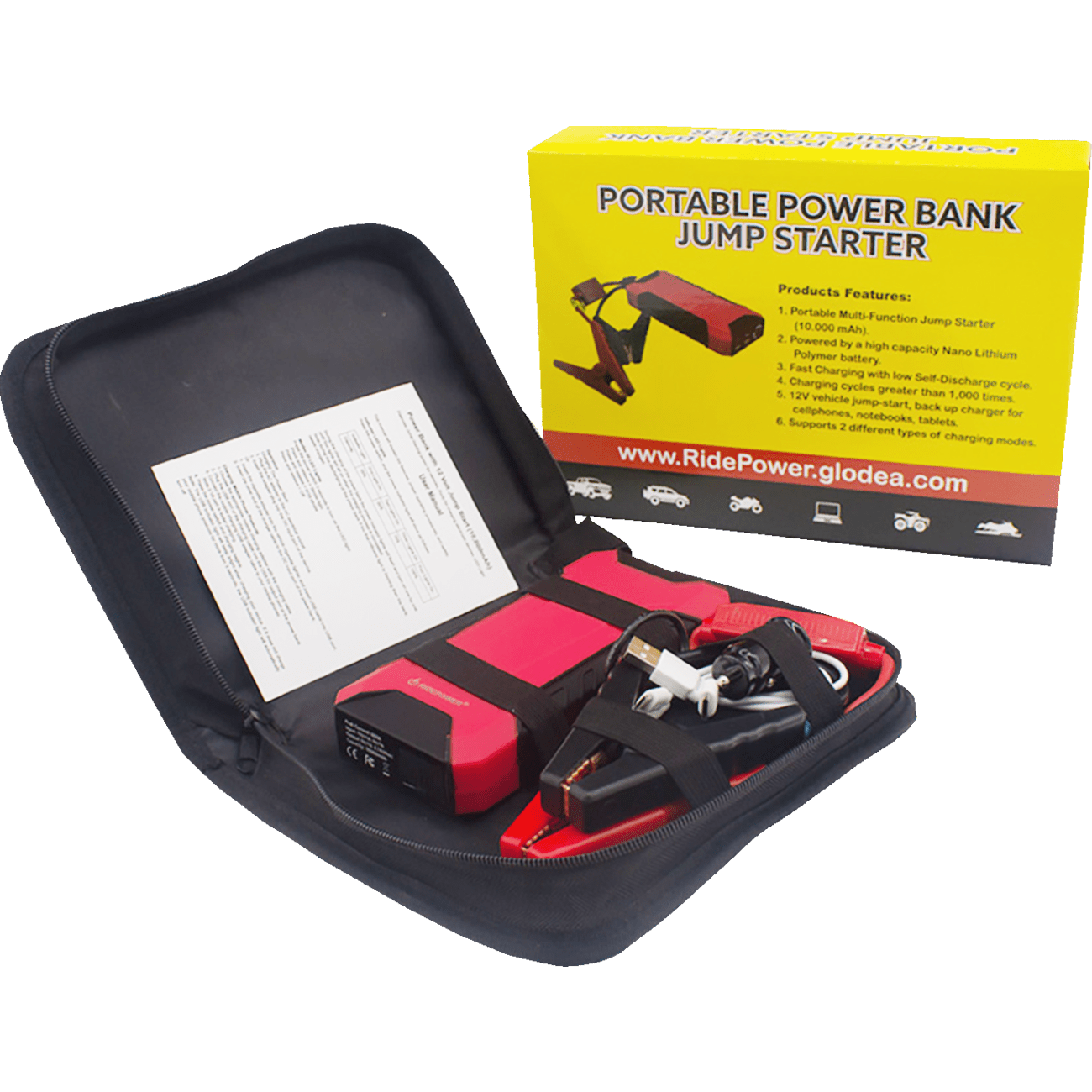 RidePower Power Bank Battery Jump Start Kit RPPOWERBANK10K