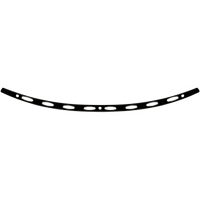 MEMPHIS SHADES Windshield Trim Black Oval FLH '96-'13