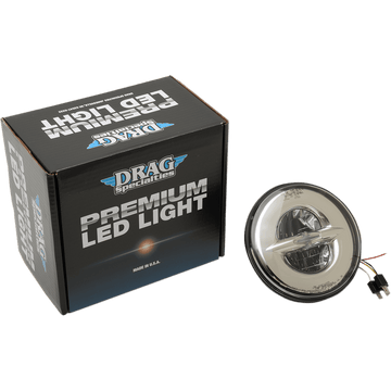 DRAG SPECIALTIES 7" Reflector-Style Headlight Chrome