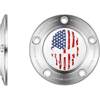 FIGURATI DESIGNS Timing Cover 5 Hole Skull Stainless Steel FD24TC5HSS