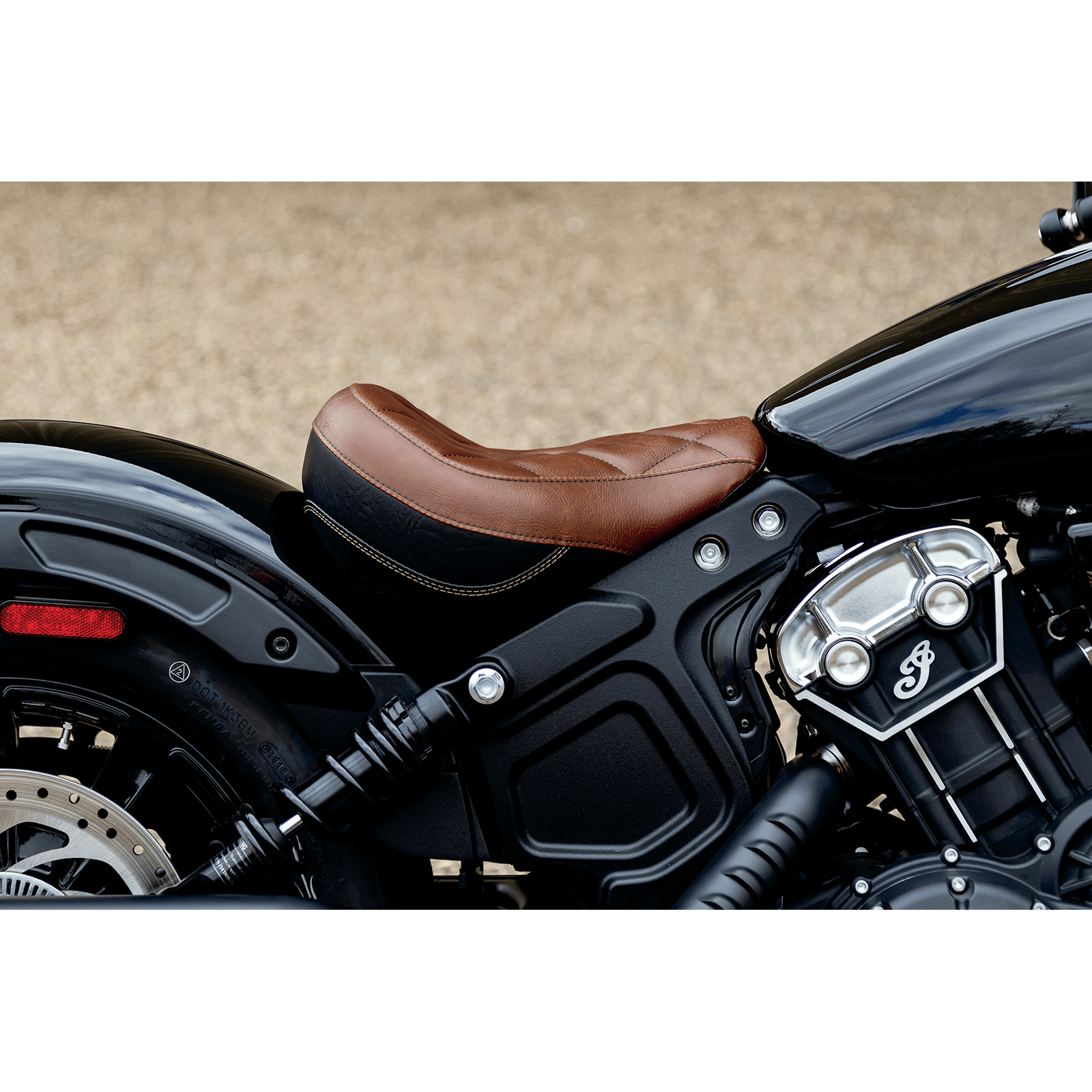 MUSTANG Solo Seat Brown Scout Bobber '18-'23 76843