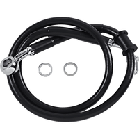 DRAG SPECIALTIES Brake Line +2" Black '18-'22 Softail