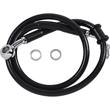 DRAG SPECIALTIES Brake Line +2" Black '18-'22 Softail