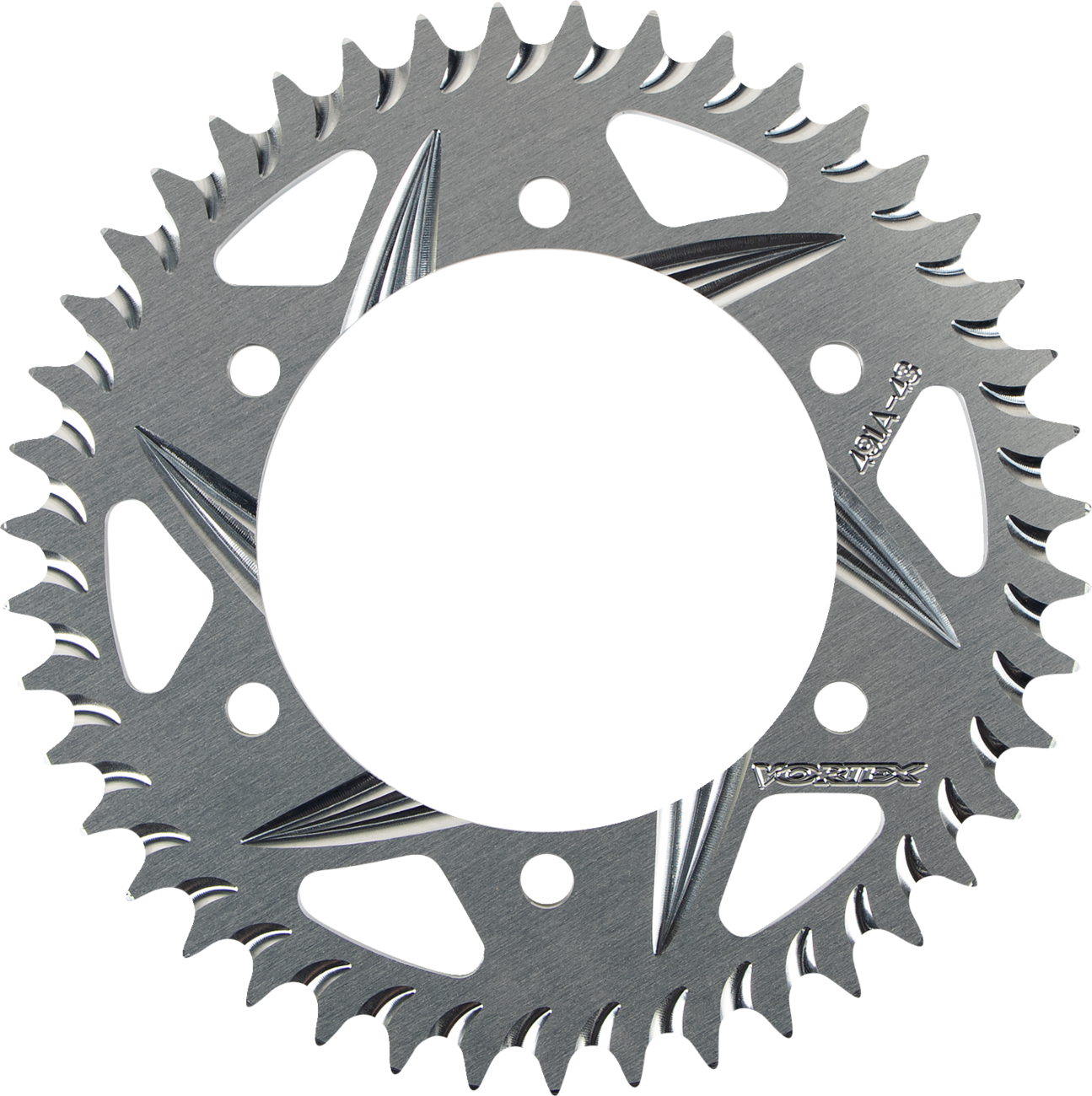 VORTEX Aluminum Sprocket Silver Rear 43 Tooth