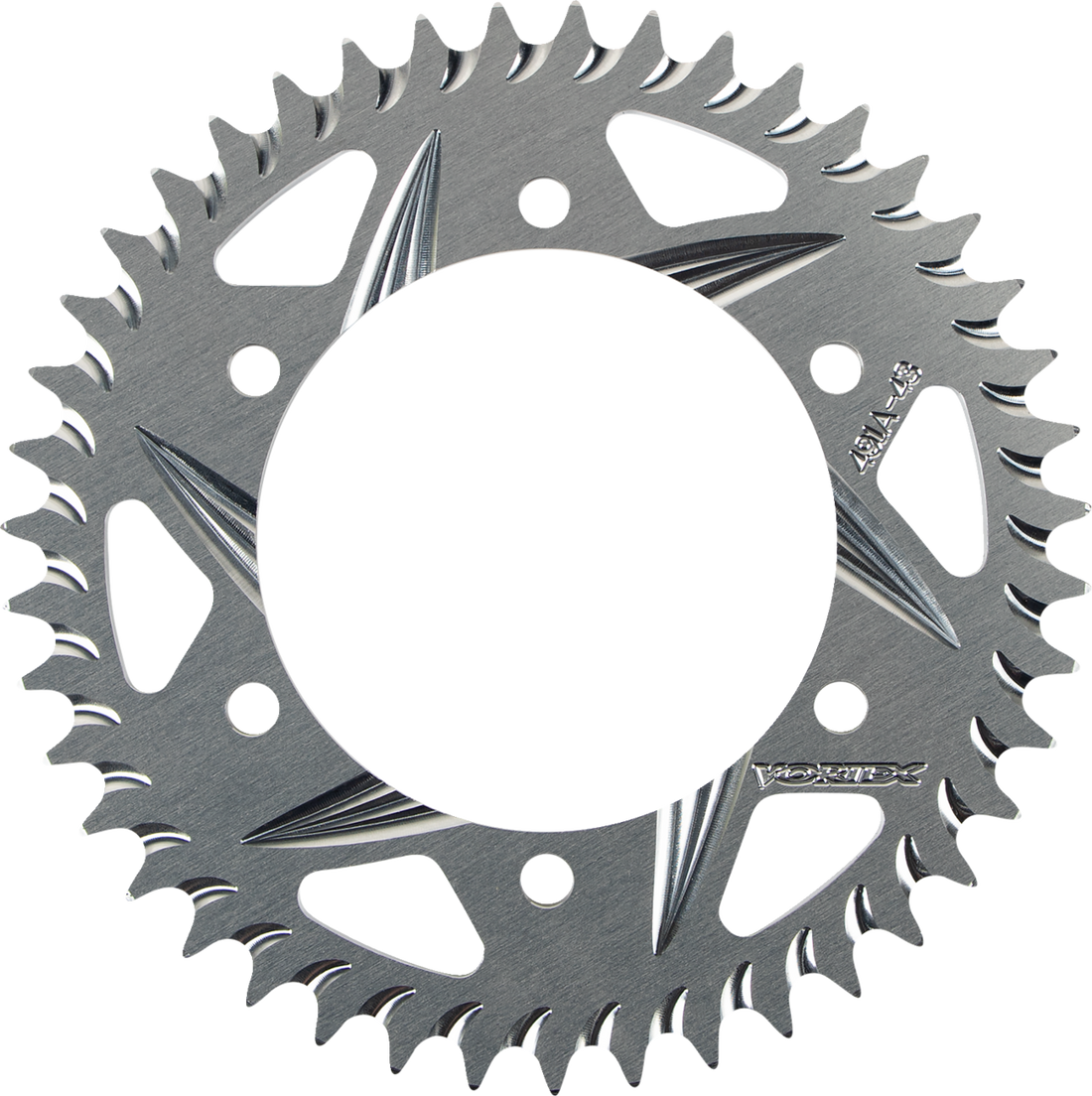 VORTEX Aluminum Sprocket Silver Rear 43 Tooth