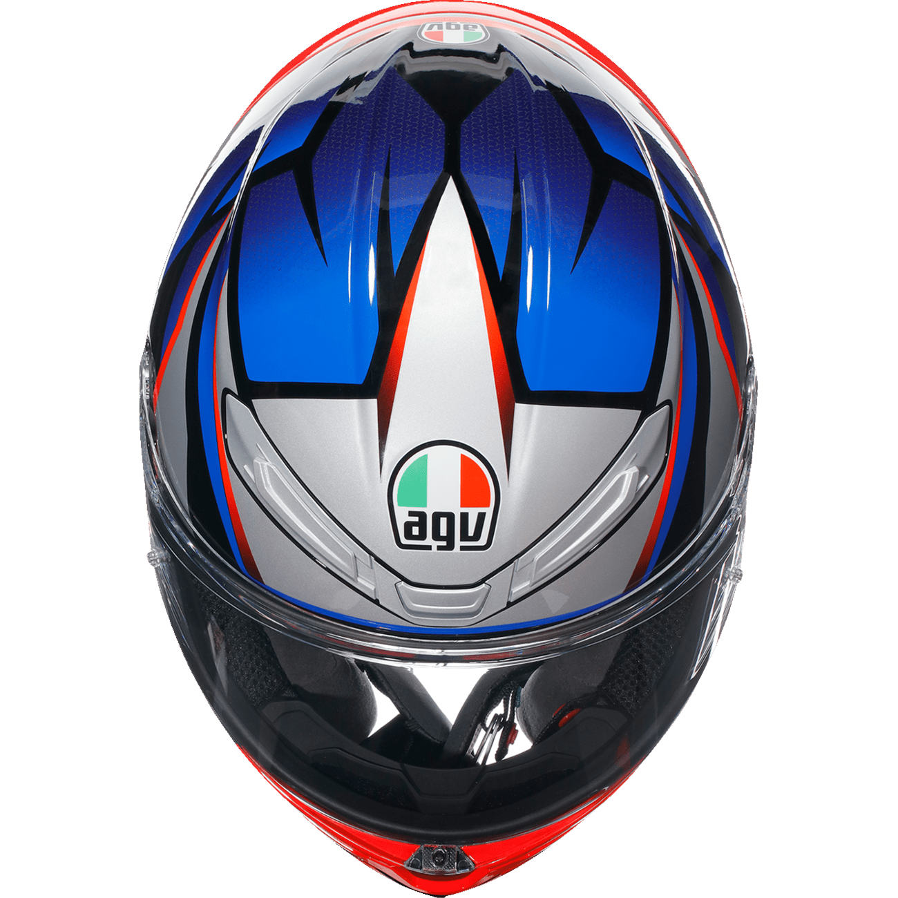 AGV K6 S Helmet Slashcut Black/Blue/Red Small 2118395002015S