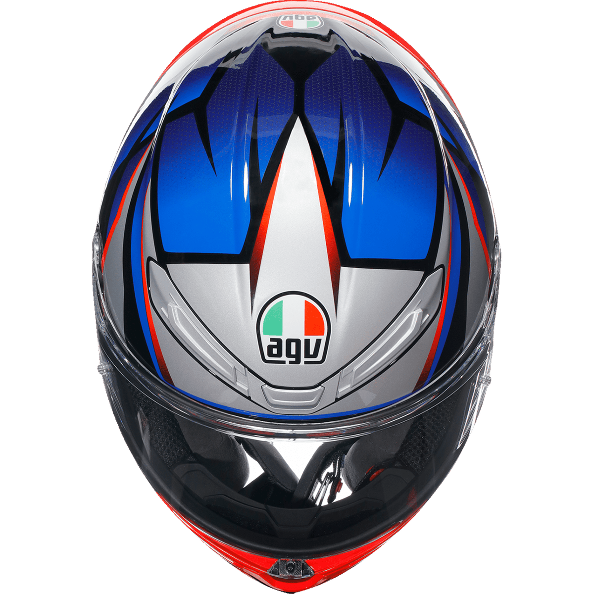 AGV K6 S Helmet Slashcut Black/Blue/Red Large 2118395002015L