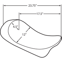 DRAG SPECIALTIES Low Solo Seat Smooth FLHR '97-'07