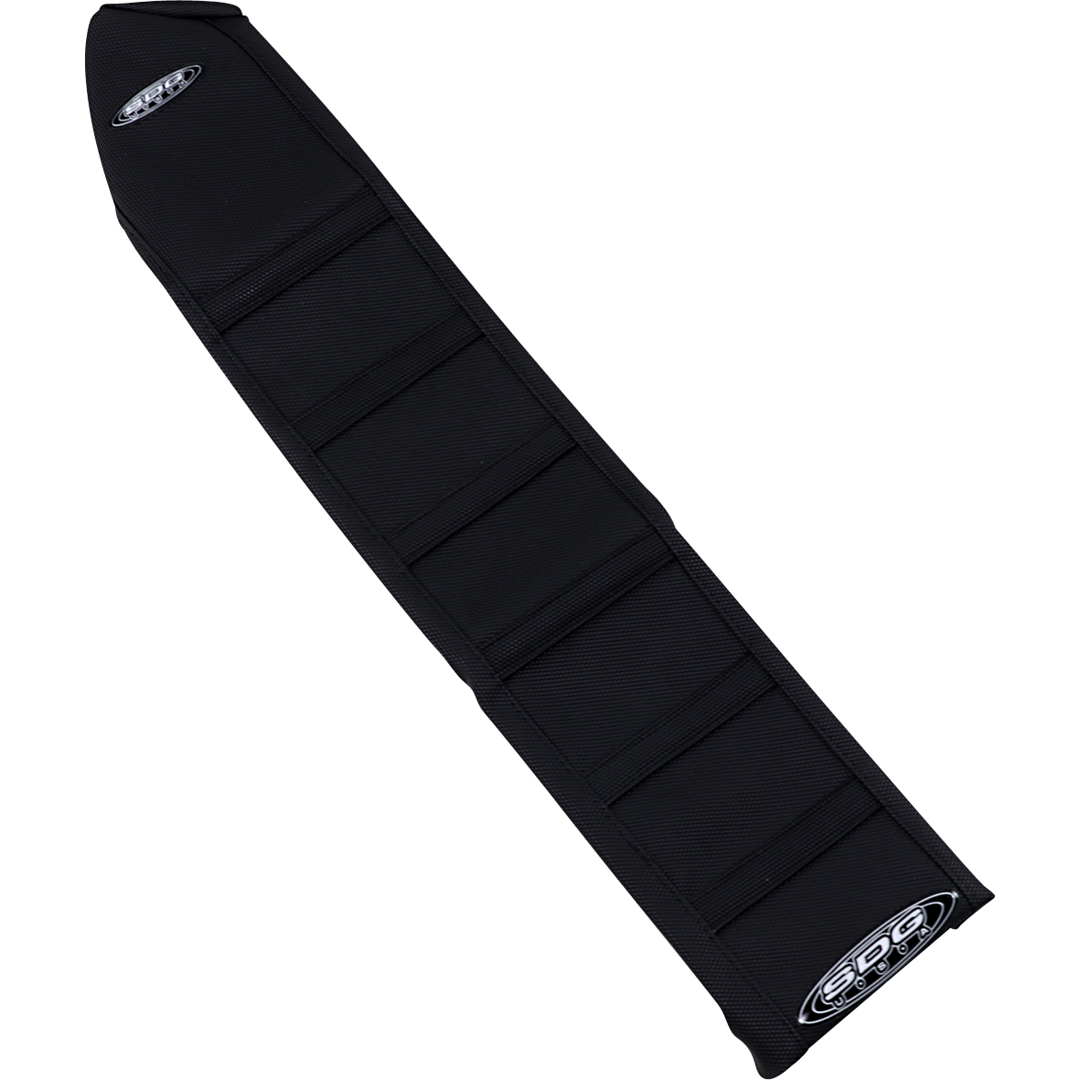 SDG 6-Ribbed Seat Cover Black Ribs/Black Top/Black Sides