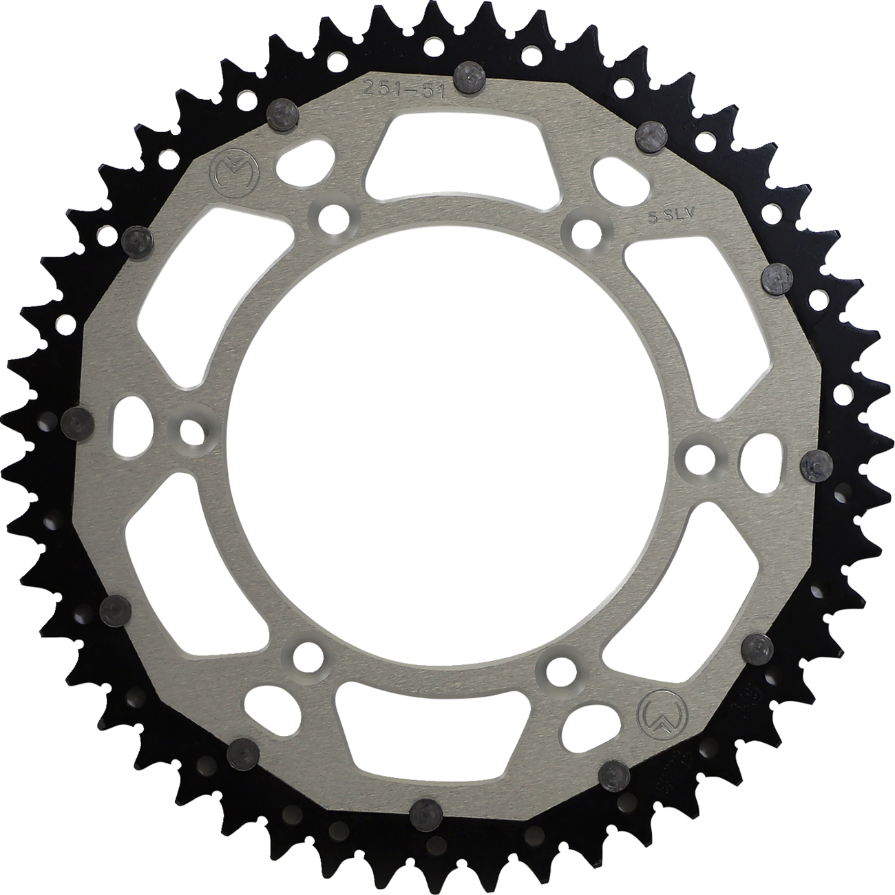 MOOSE RACING Dual Sprocket Silver 51 Tooth